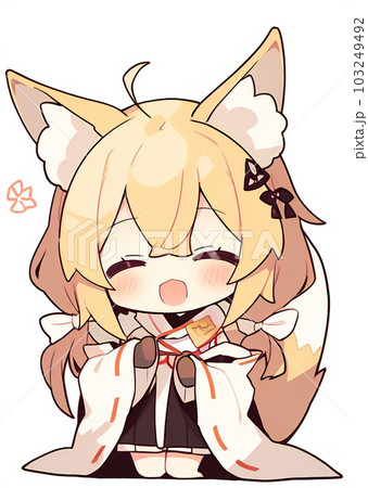 狐の神様（ありがとう）のイラスト素材 [103249492] - PIXTA