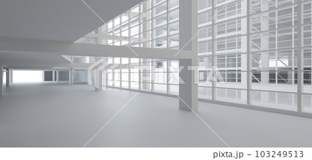 Luxury white abstract architectural minimalistic background. Contemporary showroom. Modern exhibition stand. Empty gallery. Backlight. Polygonal Graphic Design. 3D illustration and rendering. Luxury white abstract architectural minimalistic background. Contemporary showroom. Modern exhibition stand. Empty gallery. Backlight. Polygonal Graphic Design. 3D illustration and rendering. 103249513