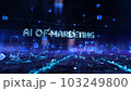AI of Marketing - businessman working with virtual reality at office. 103249800