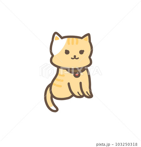 cute kitties icon set	drawing 103250318