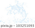 動きのある水しぶき 103251093