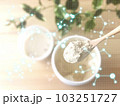 スプーン一杯のプロテインとデジタルイメージ 103251727