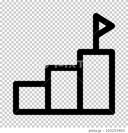 代表營銷、目標的線條樣式圖標 代表營銷、目標的線條樣式圖標 103253403