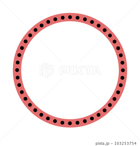 シンプルな丸い飾り枠 シンプルな丸い飾り枠 103253754