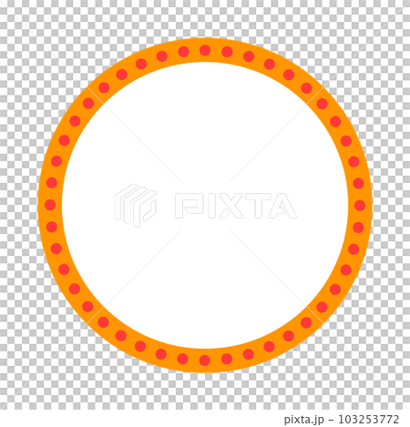 一個簡單的圓形裝飾框 103253772