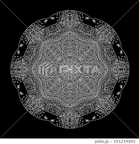 Abstract ornamental mandala 103254005