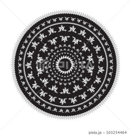 Ornament black mandala. Ornament black mandala. 103254464