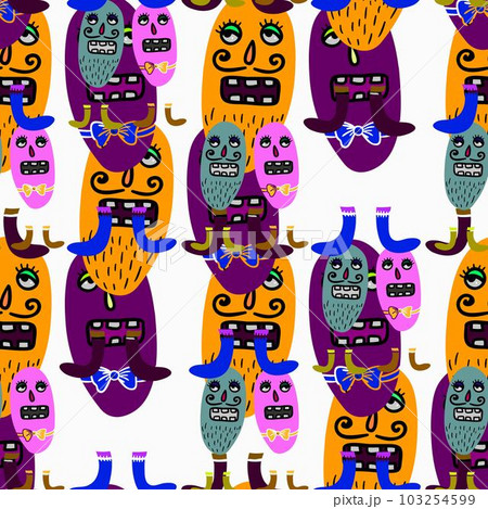 Microbes seamless pattern. Microbes seamless pattern. 103254599