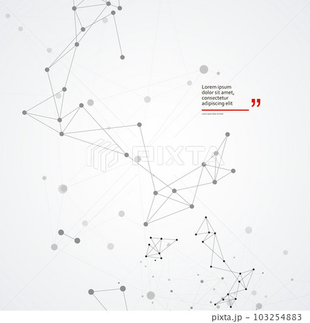 Geometric connect line and dots. Simple technology graphic background. Modern geometric communication. Vector banner design Geometric connect line and dots. Simple technology graphic background. Modern geometric communication. Vector banner design 103254883