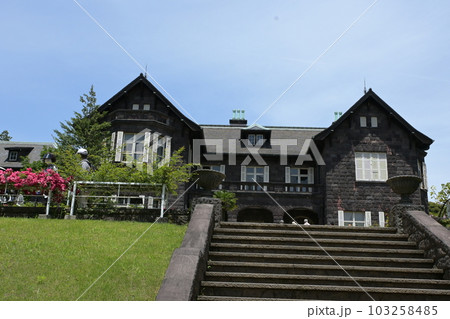 旧古河邸　歴史的建造物　五月　バラ園　東京都北区 103258485