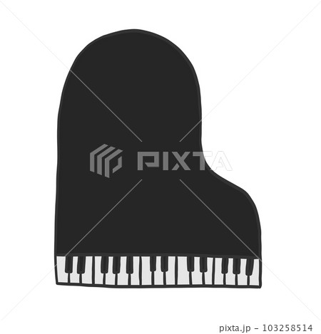 Illustrazione del pianoforte a coda - StockIllustrazione del pianoforte a coda - Stock  