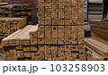 wood block and picket fence 103258903