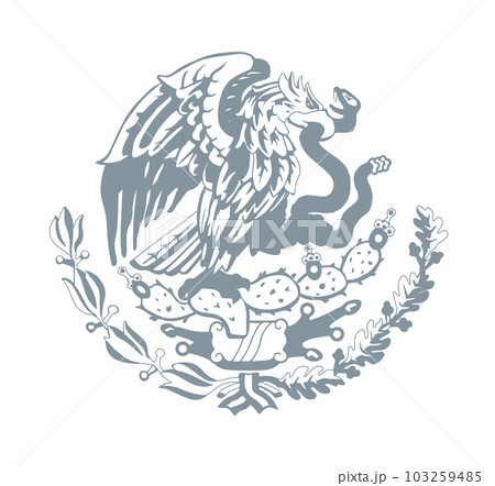 Symbol from the flag of Mexico. Vector drawing sign Symbol from the flag of Mexico. Vector drawing sign 103259485