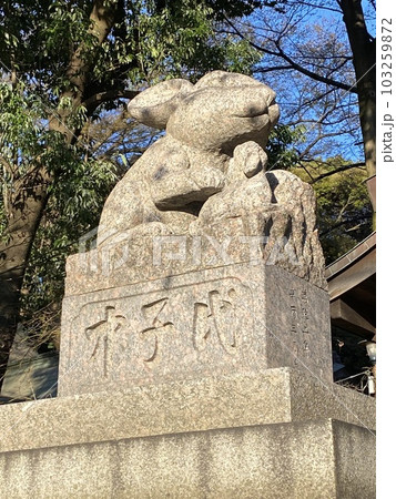 埼玉県浦和市にあるウサギをシンボルにしている調神社 埼玉県浦和市にあるウサギをシンボルにしている調神社 103259872