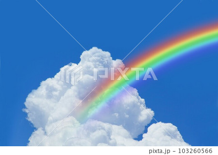 虹と入道雲 103260566