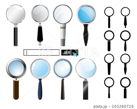 検索虫メガネ　アイコンセット 103260728