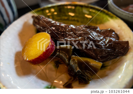 ナスの炊いたん よくしみた煮浸し ナスの炊いたん よくしみた煮浸し 103261044