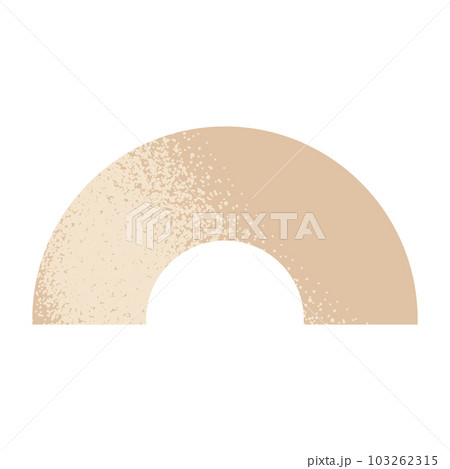 Trendy vector minimalist geometric basic gradient element grunge shape abstract Figures bauhaus forms Retro style texture illustration. Modern design poster, cover, card design 103262315