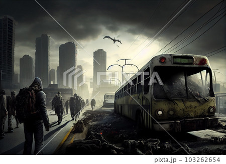 Zombie Apocalypse . Generate Ai. 103262654