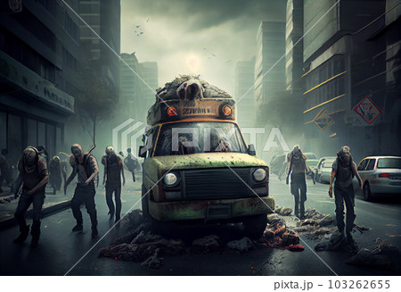 Zombie Apocalypse . Generate Ai. 103262655