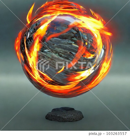 AI生成、炎の球体 AI生成、炎の球体 103263557
