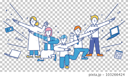 Men and women who find jobs as IT engineers 103266424