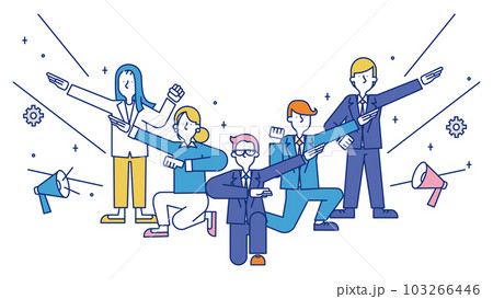 技術営業の職種で働く男性と女性 103266446