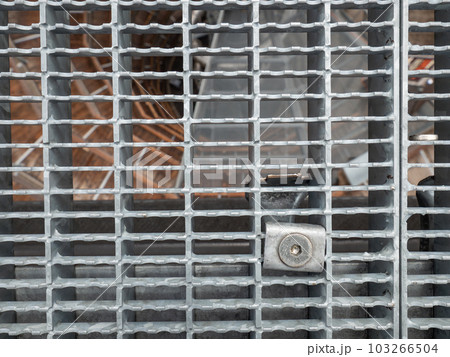 Galvanized grille transparent floor in platform construction 103266504