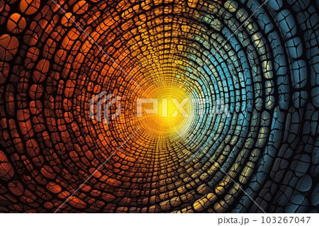 Generative ai. Abstract geometry pattern background, 103267047