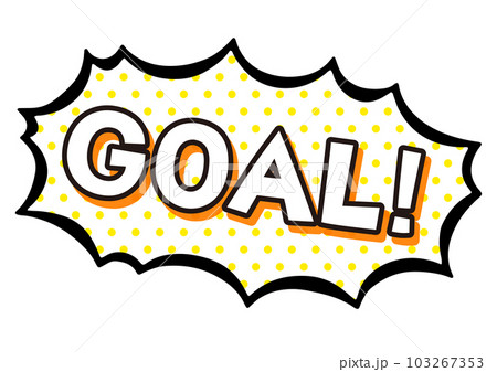 ゴール 文字入り 太線 トゲトゲ 爆発 コミック風 吹き出し ゴール 文字入り 太線 トゲトゲ 爆発 コミック風 吹き出し 103267353