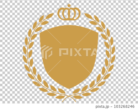 gold ocher laurel frame gold ocher laurel frame 103268246