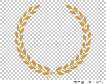 gold ocher laurel frame gold ocher laurel frame 103268247