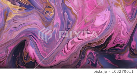 Pink and golden swirls morphing abstract fluid art Pink and golden swirls morphing abstract fluid art 103270011