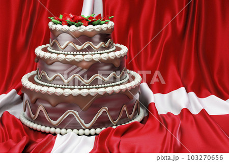 Traditional Danish Birthday layer cake | My Daily Denmark