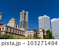 横浜みなとみらいのビル群 103271484