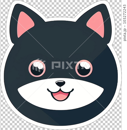 Sticker with a puppy head 103272243