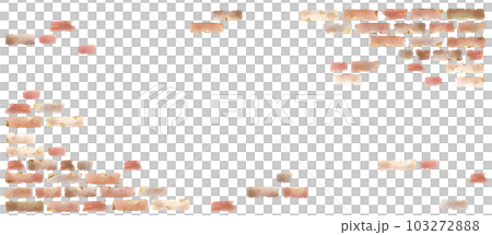 レンガのの壁の水彩背景 レンガのの壁の水彩背景 103272888