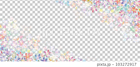 Sakura flower watercolor colorful illustration background frame Sakura flower watercolor colorful illustration background frame 103272917