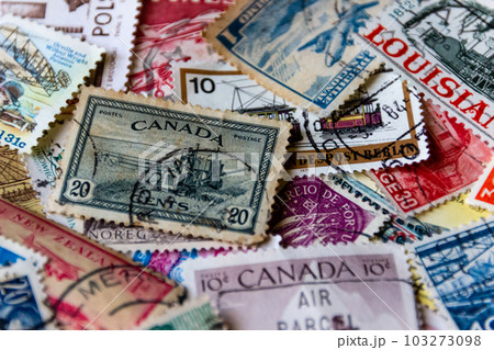 古い外国の切手 103273098