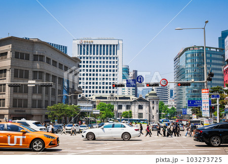 ソウル　明洞　※一部ソフトフォーカス 103273725