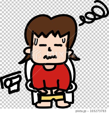 便秘女人插畫 便秘女人插畫 103273783