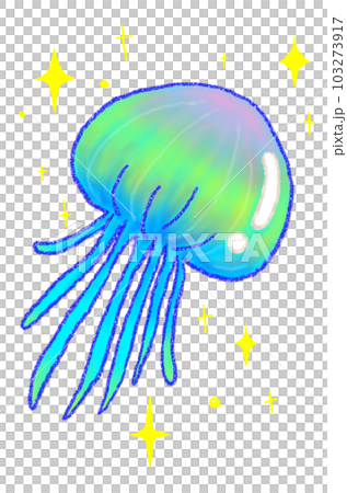 カラフルなクラゲ 103273917
