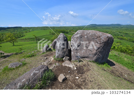 押戸石の丘 熊本県南小国町 初夏のパワースポット 押戸石の丘 熊本県南小国町 初夏のパワースポット 103274134