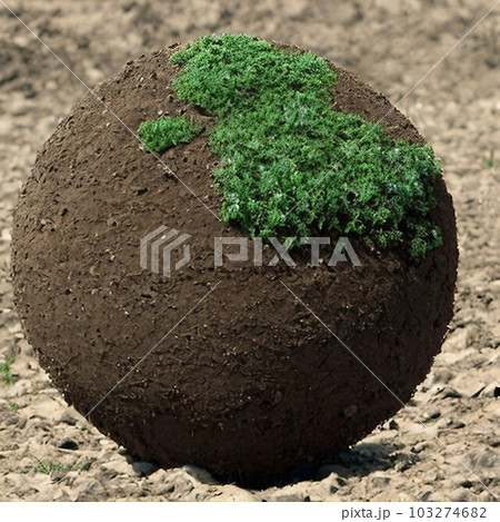 AI生成、土の球体 AI生成、土の球体 103274682