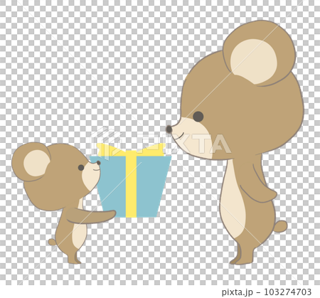 小熊送給父親禮物的插圖 小熊送給父親禮物的插圖 103274703