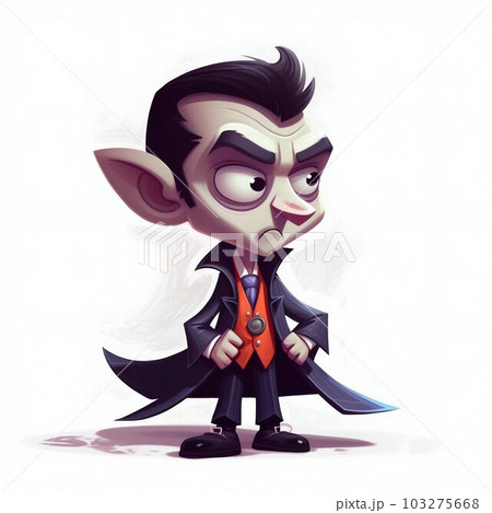 Dracula Vampire Cartoon Illustration. Generative ai Dracula Vampire Cartoon Illustration. Generative ai 103275668
