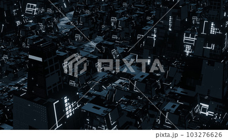 SFの世界のような雰囲気の都市 SFの世界のような雰囲気の都市 103276626