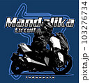 big automatic scooter mandalika circuit background 103276734
