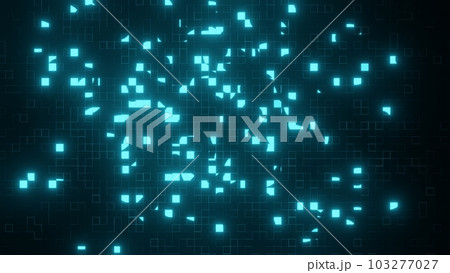 サイバーな雰囲気のデジタルテクスチャイラスト サイバーな雰囲気のデジタルテクスチャイラスト 103277027