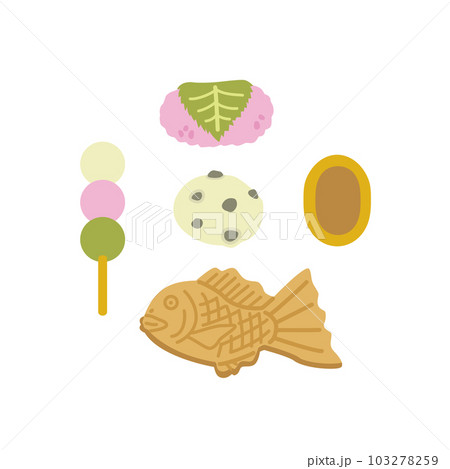 和菓子のイラスト 和菓子のイラスト 103278259